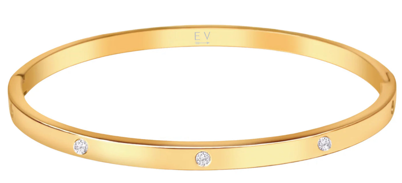 Ellie Vail - Jordyn Bangle Bracelet - Gold