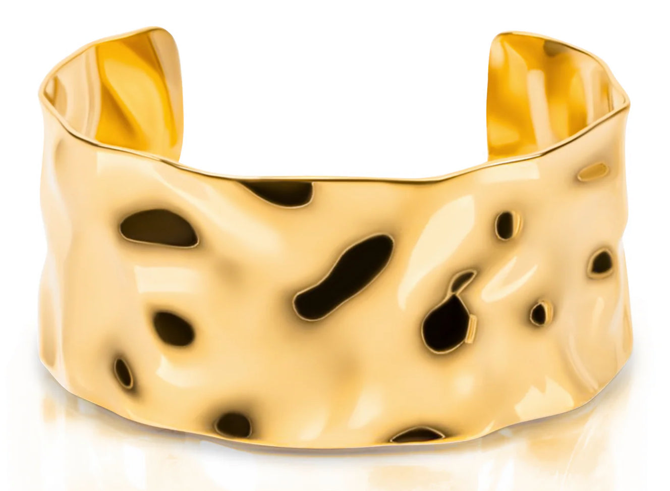 Ellie Vail - Roxi Hammered Cuff Bracelet - Gold