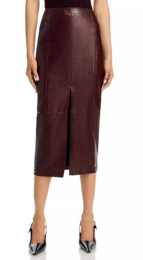 Lost + Wander - Merlot Valor of Venus Midi Skirt