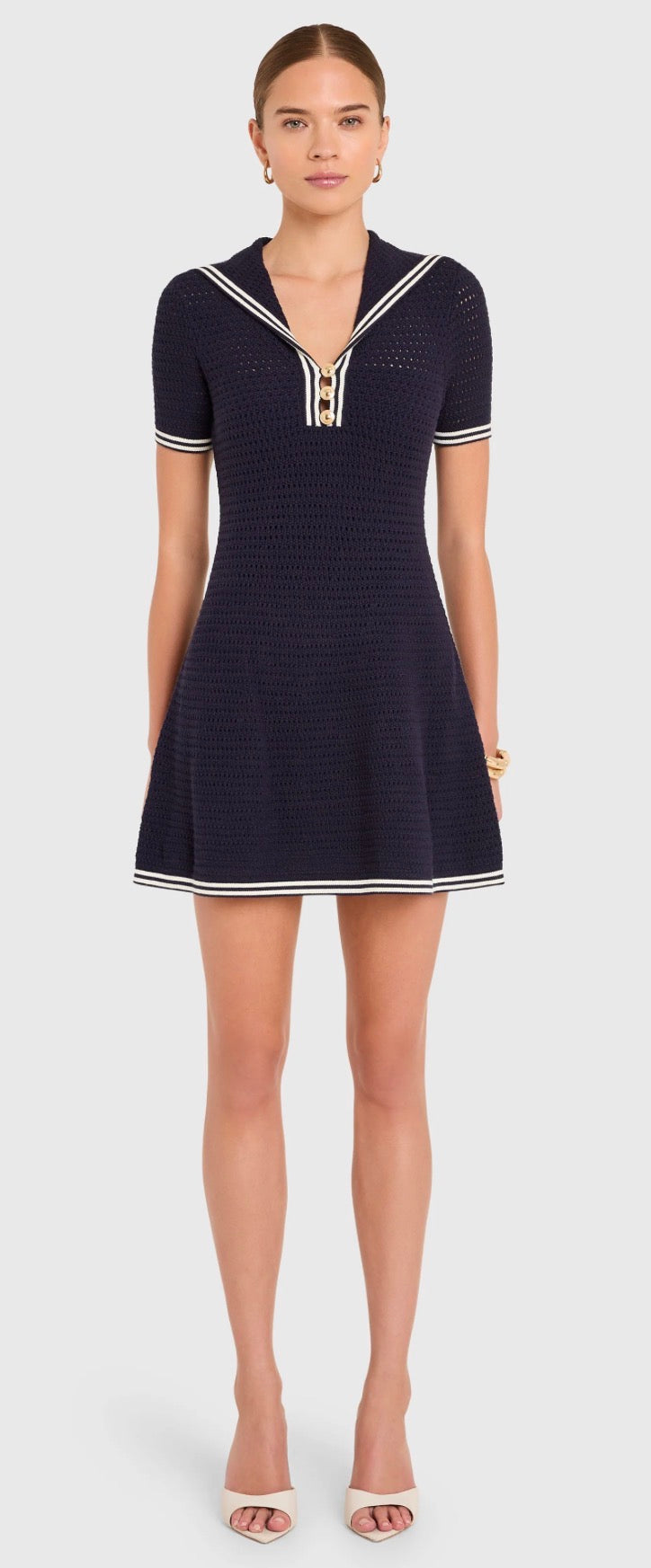 Amanda Uprichard - Monique Dress navy/ivory