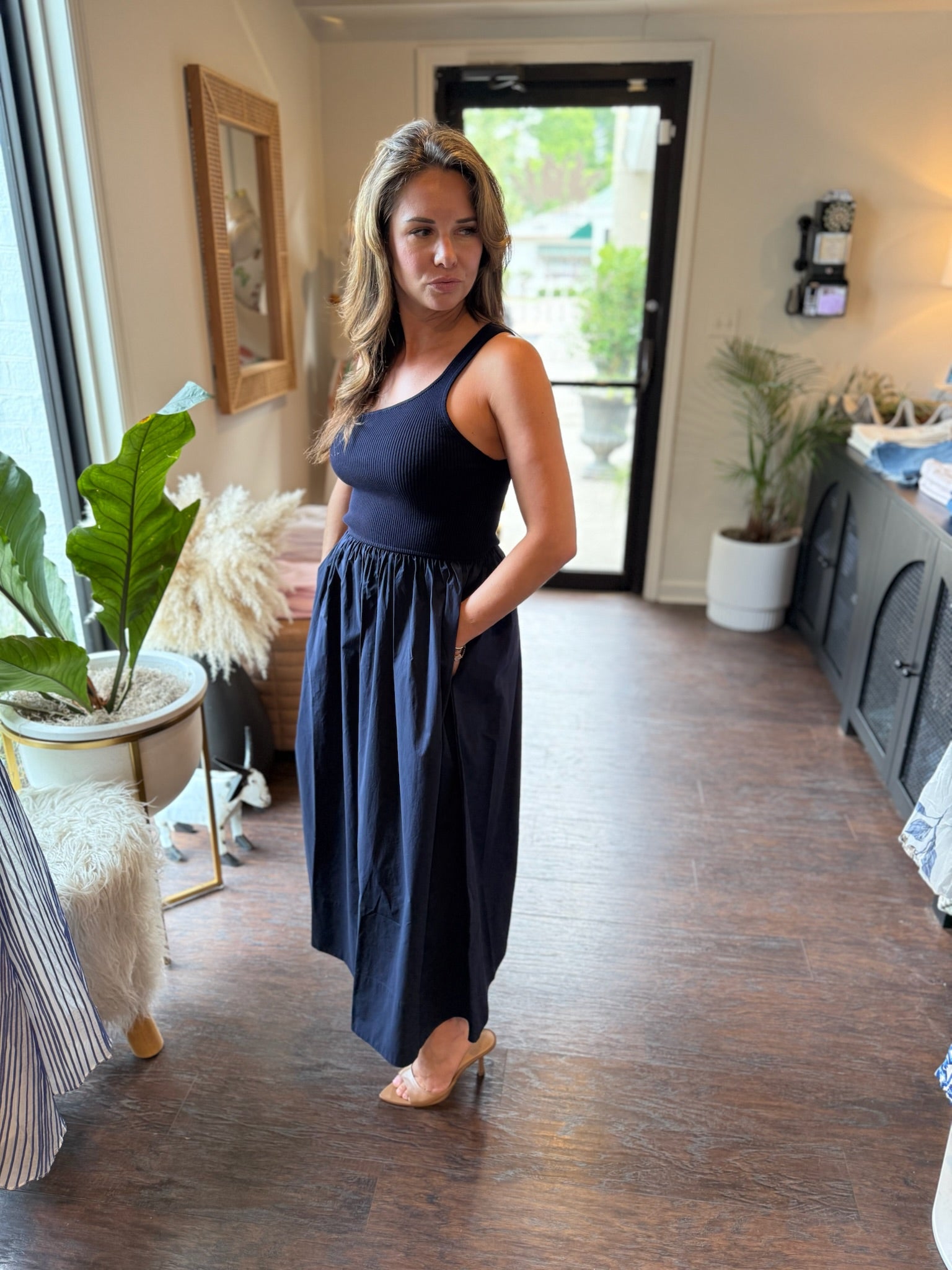 Marie Oliver - Tobie Dress - Navy