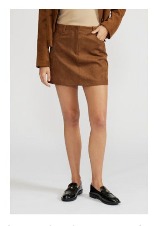 Lucy Paris - Darry Toffee Mini Skirt