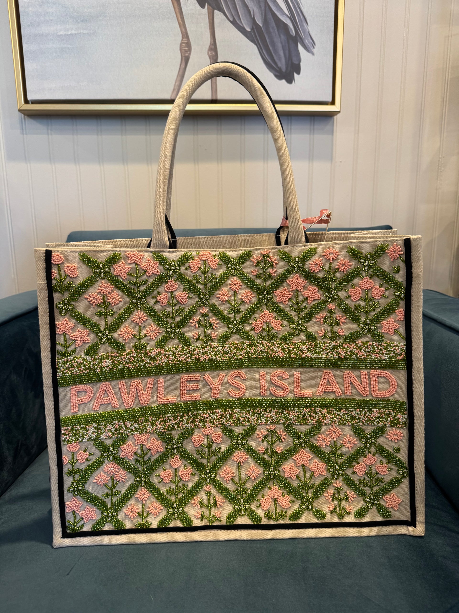 Tiana NY - PAWLEYS ISLAND BEADED TOTE BAG