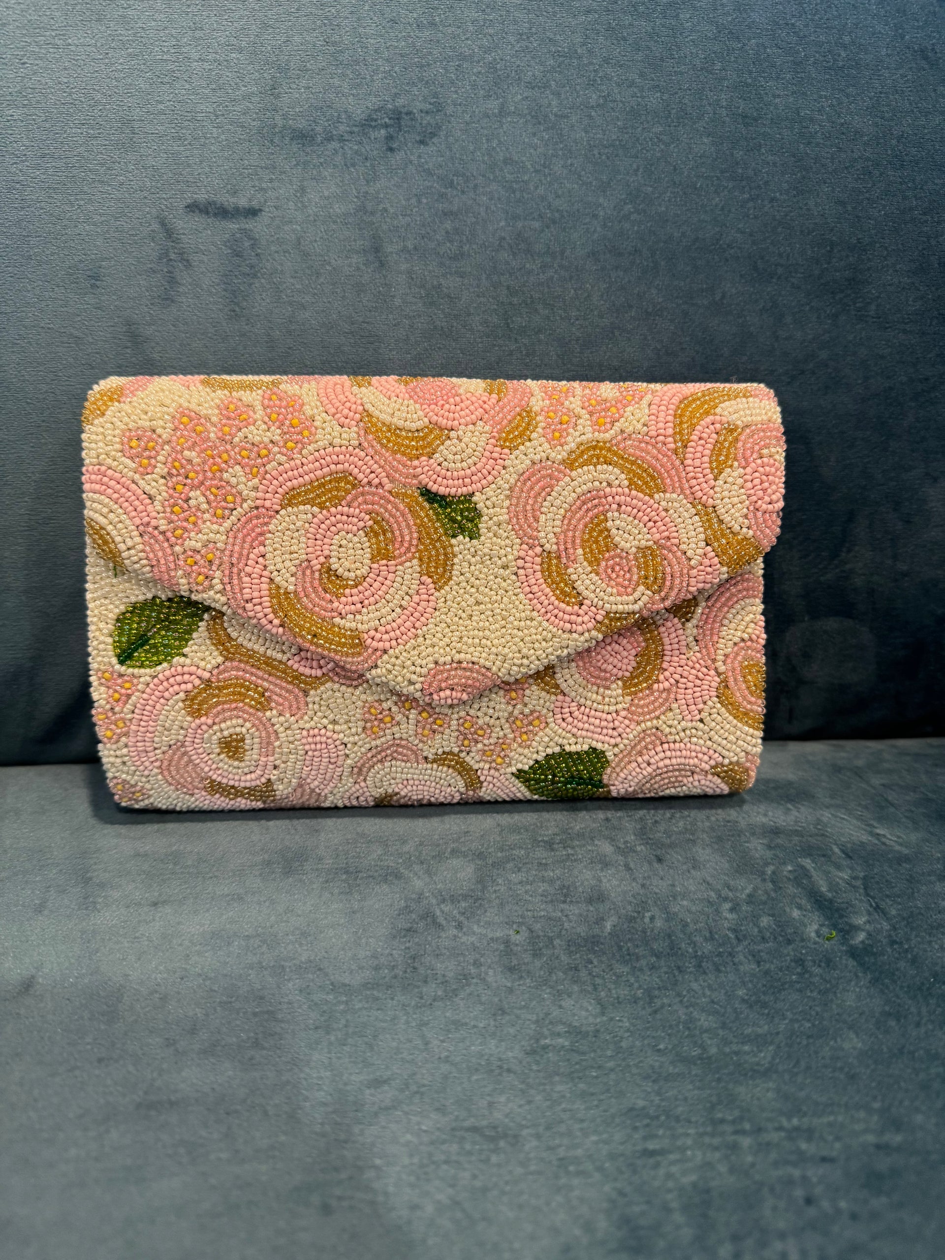 Tiana NY - Roses Beaded Clutch