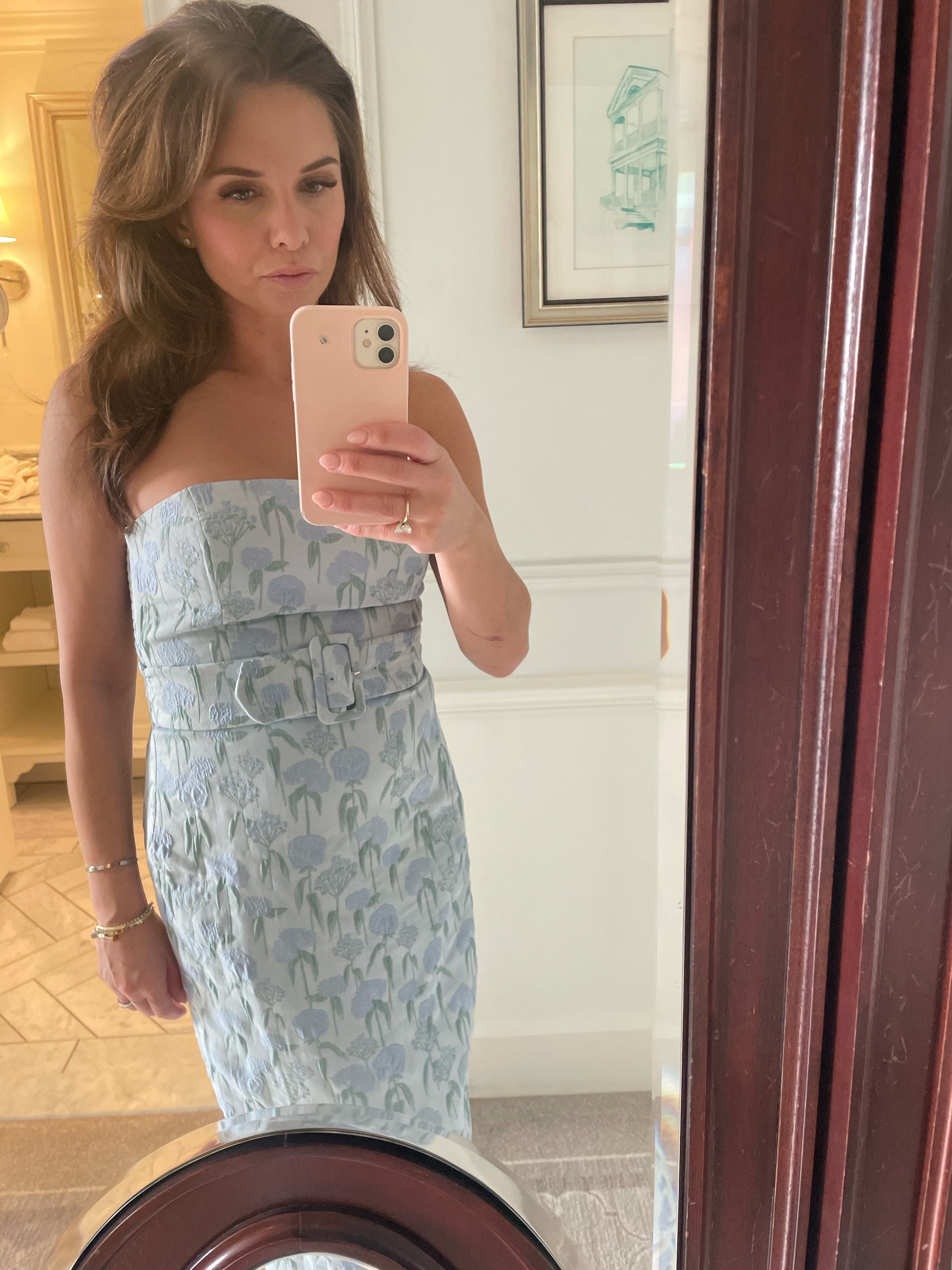 Amanda Uprichard - Fae Midi Dress - Flores Brocade