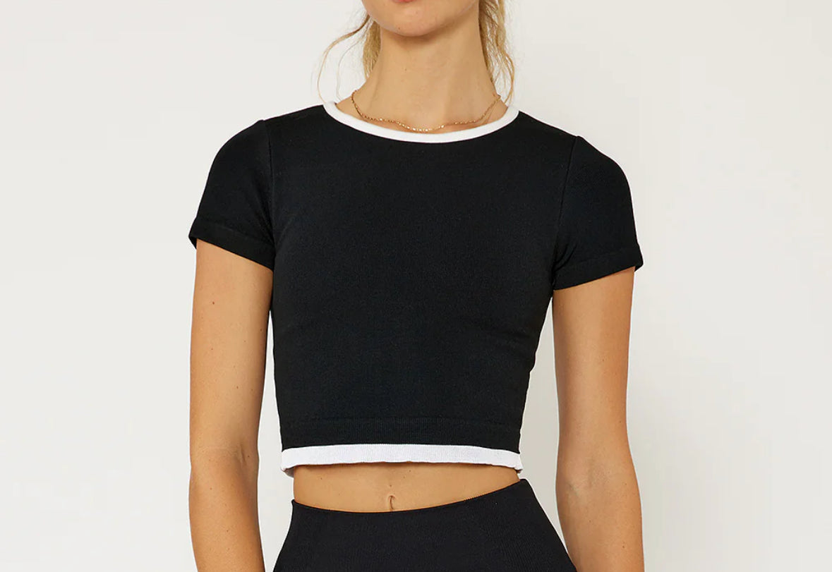 Cream Yoga - Black Sandra SL Muscle Tank Black