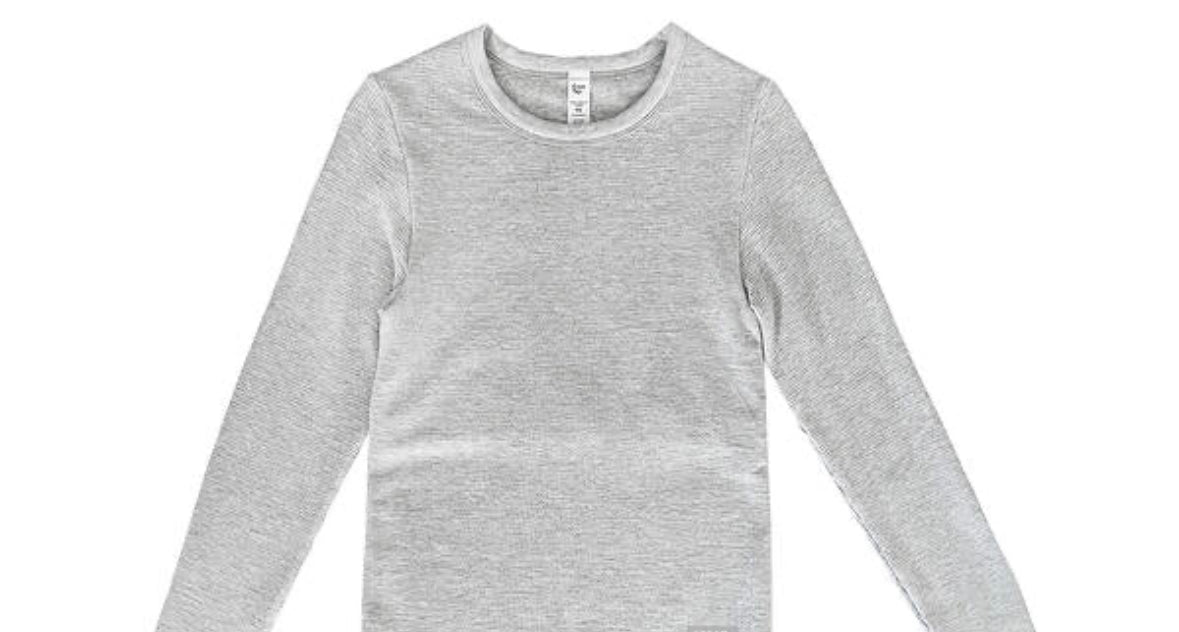 Cream Yoga - Avery Thermal LS Top (Heather Gray)