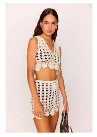 MINKPINK - Pixie Crochet Knit Crop Top