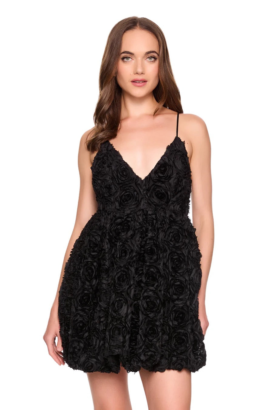 Susana Monaco - Black Textured Flower Dress