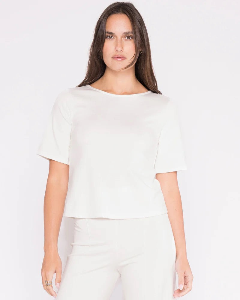Ripley Rader - Ponte Knit Short Sleeve Top EXTENDED