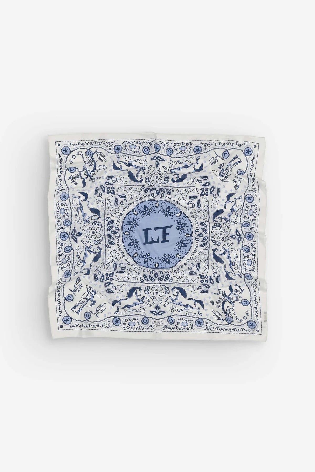Maison Lecomte Flament - Far West Snow White Scarf