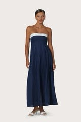 Lusana - Alora Linen Maxi Dress