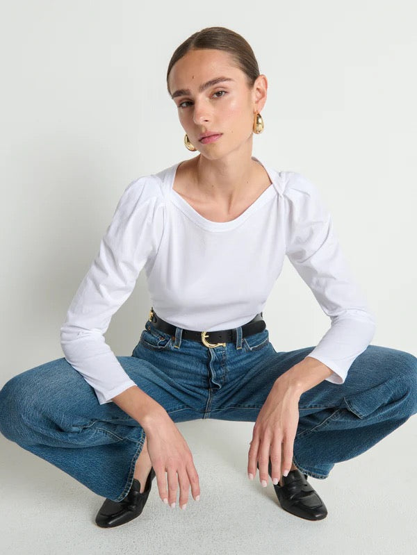 Nation Los Angeles - Amelie Envelope Neck Top
