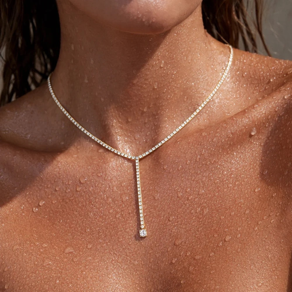 Ellie Vail - Jahzara Tennis Lariat Necklace