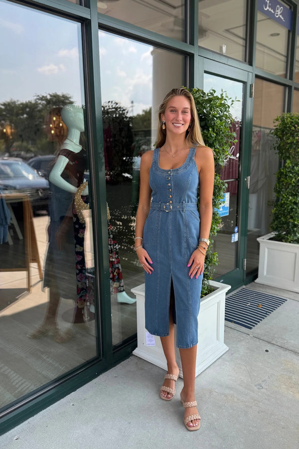 Karina Grimaldi - River Denim Midi Dress
