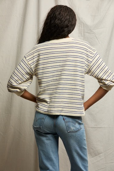 perfectwhitetee - Roxy Stripe Loop Terry Sweatshirt