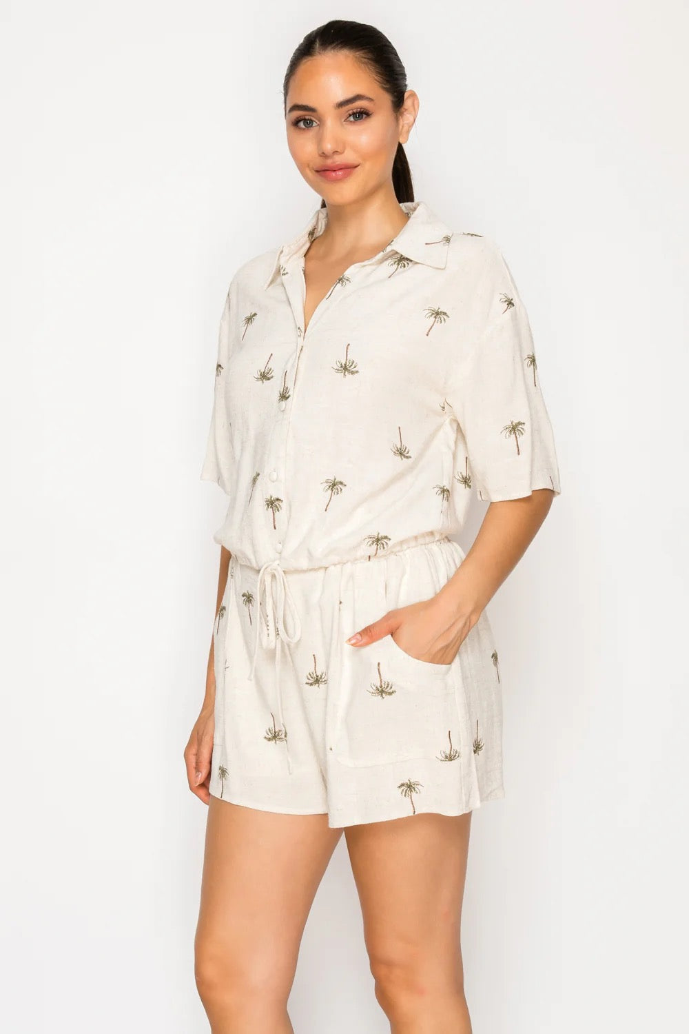 Meet Me In Santorini - Drifting Palms Shorts