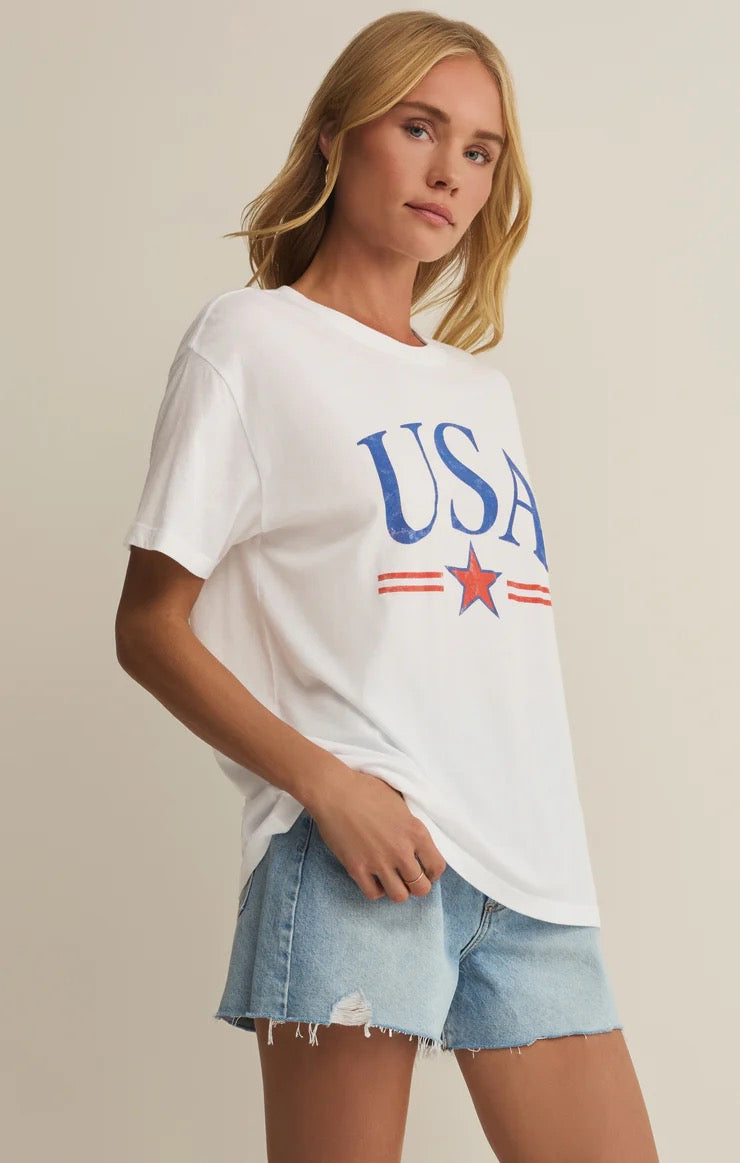 Z Supply - USA Star Boyfriend Tee