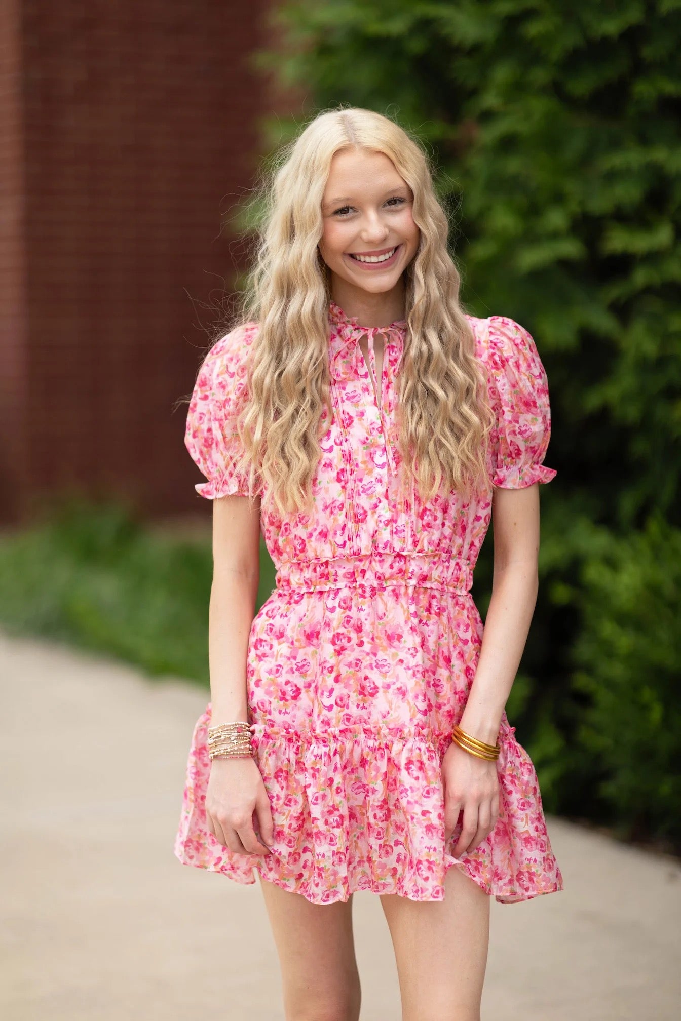 Meet Me In Santorini - Rosy Breeze Dress
