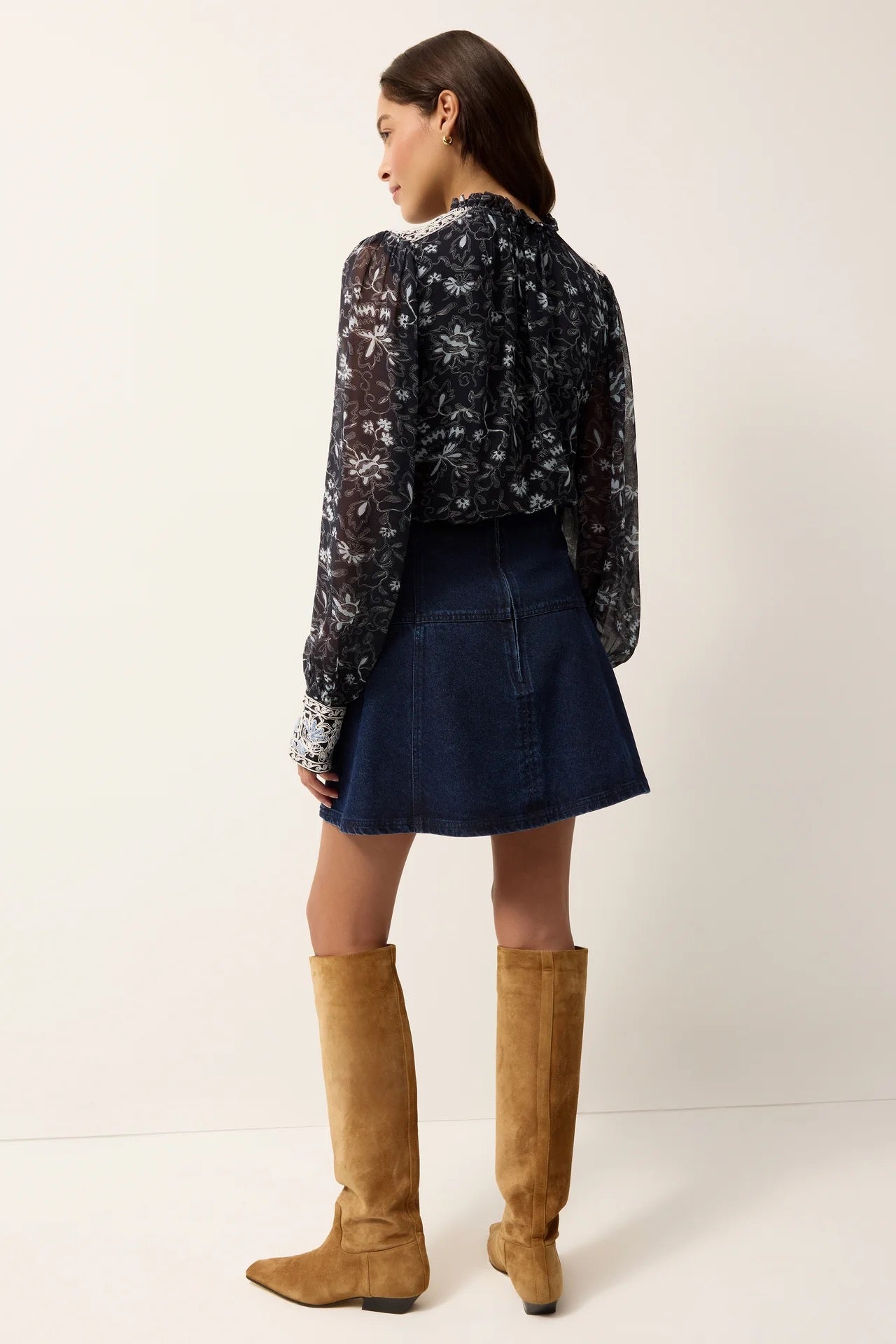 Marie Oliver - Dark Wash Crawford Skirt