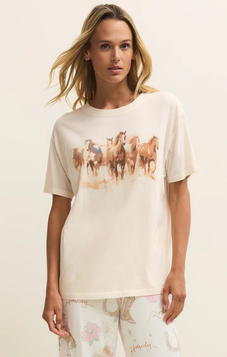 Z SUPPLY - Howdy Horses Boyfriend Tee