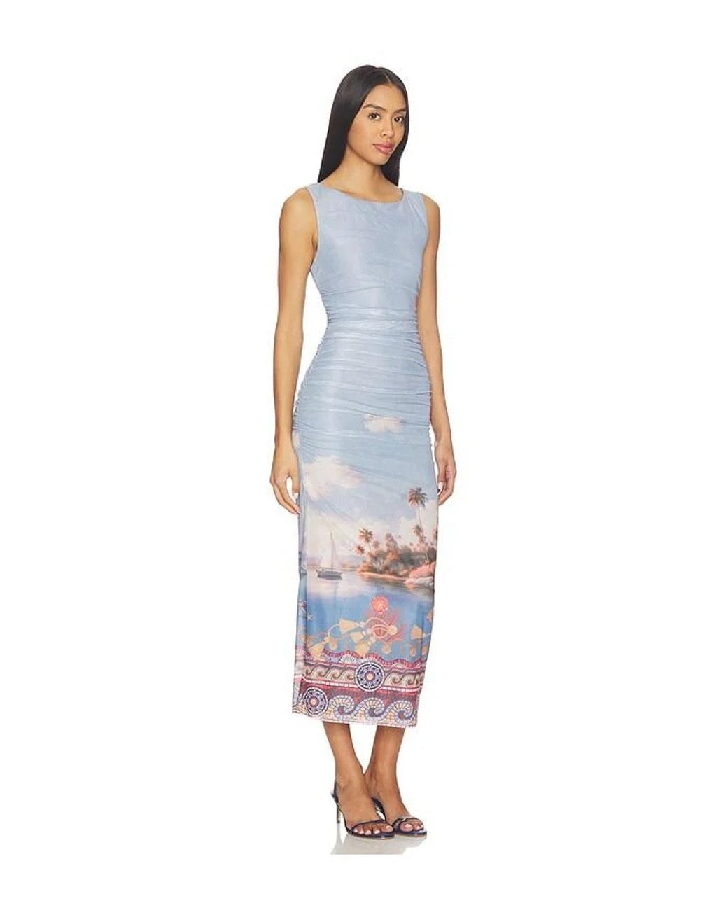 Line & Dot - Pernille Mesh Midi Dress