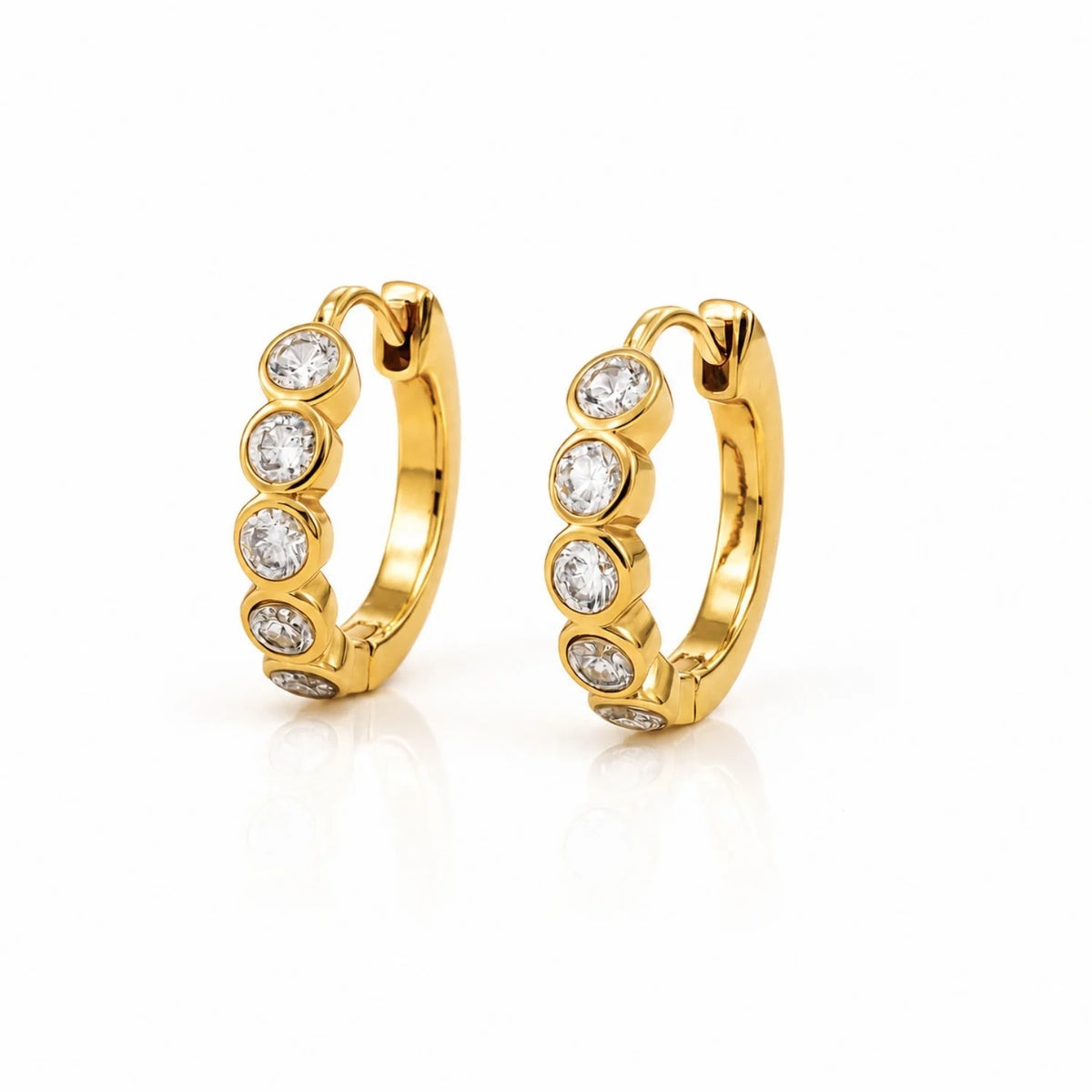 Ellie Vail - Varra Bezel Mini Hoop Earring