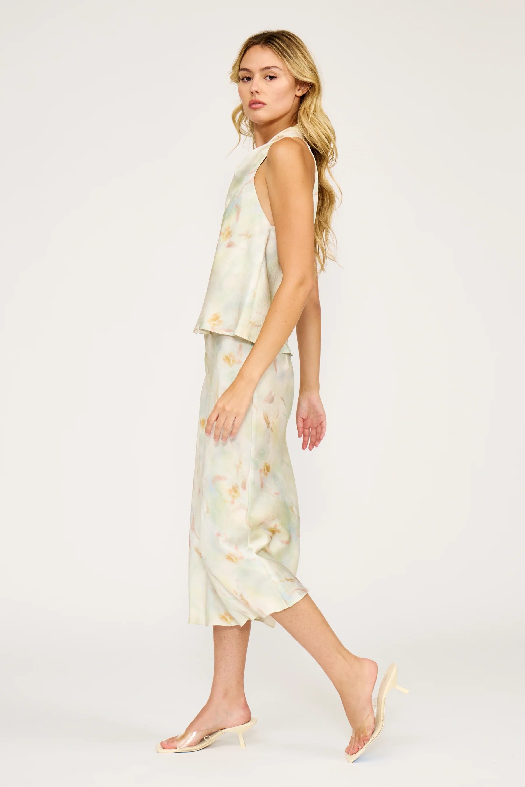Lucy Paris - Barbara Satin Skirt