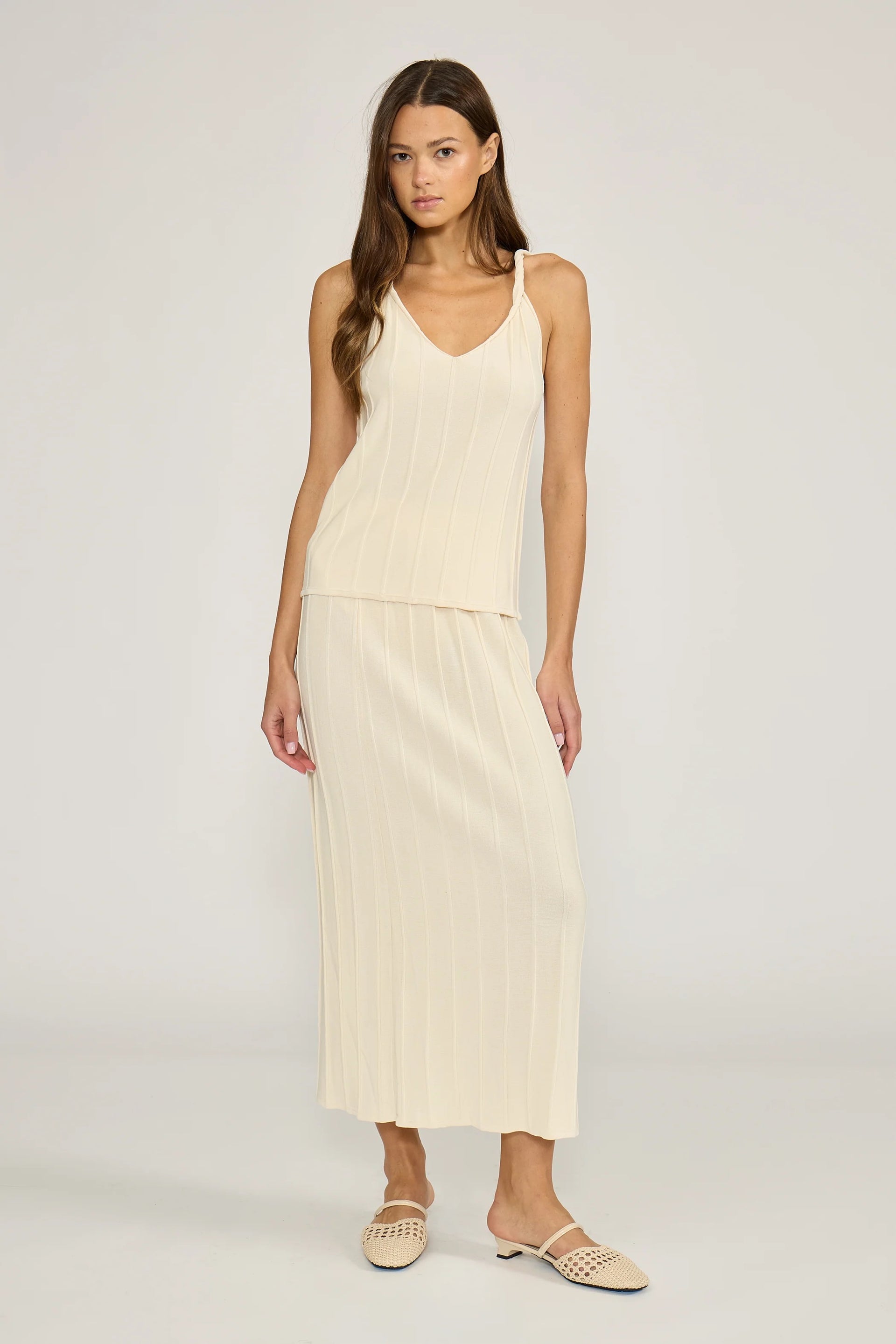 Lucy Paris - Riley Panel Midi Skirt