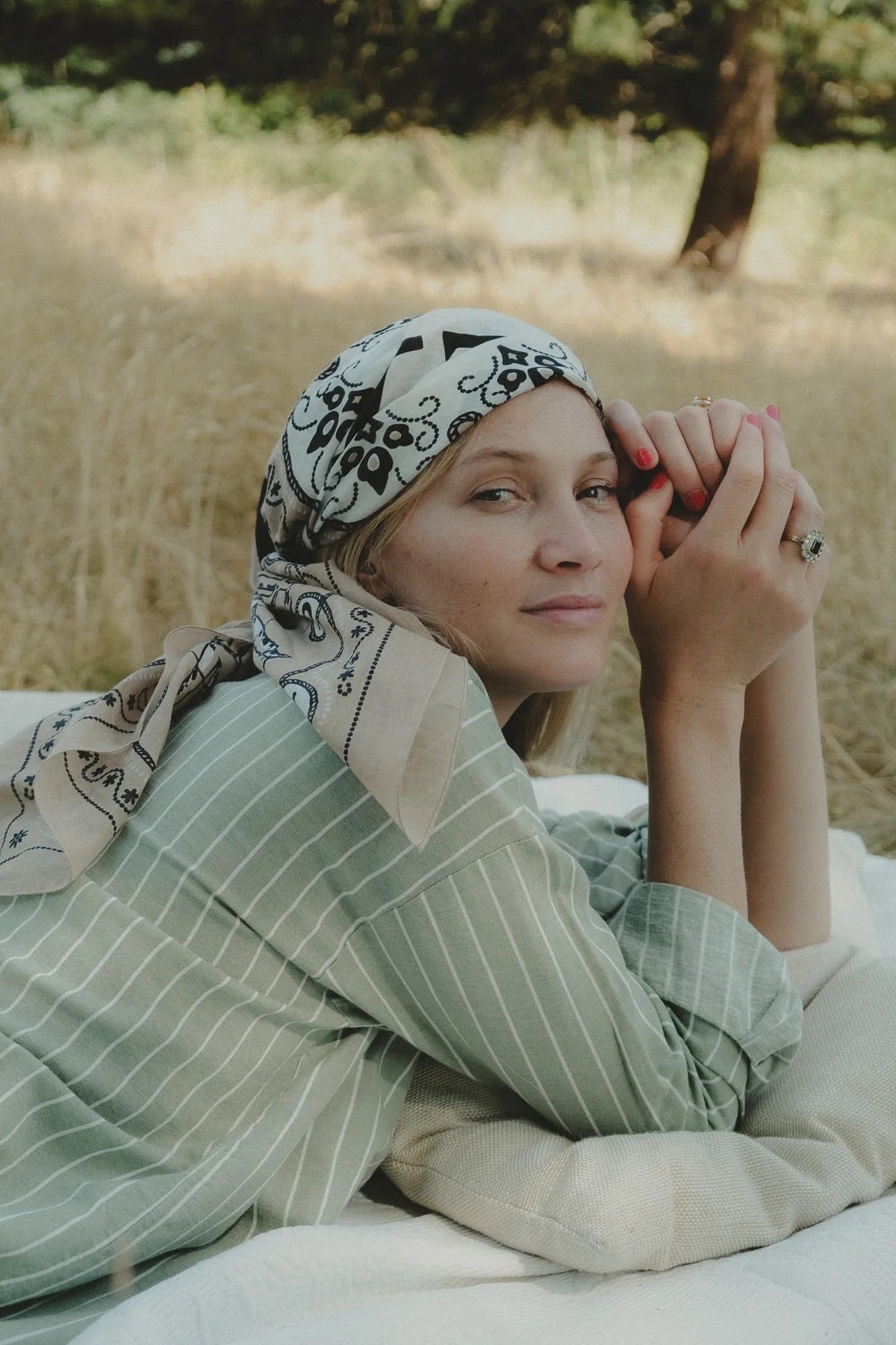 Maison Lecomte Flament - Far West Natural Scarf