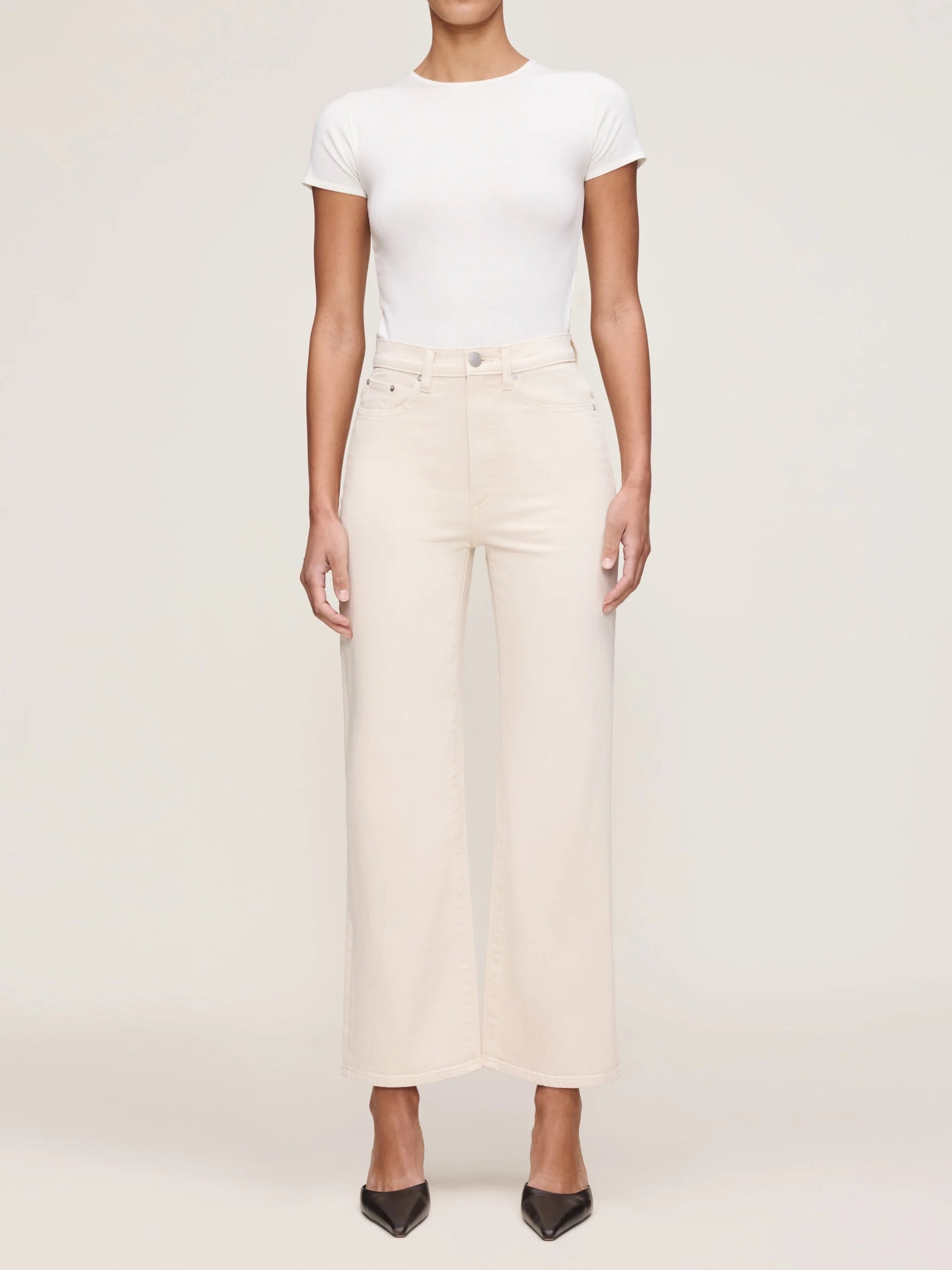 DL1961 - Karmine Refined Wide Leg High Rise 28" Jeans