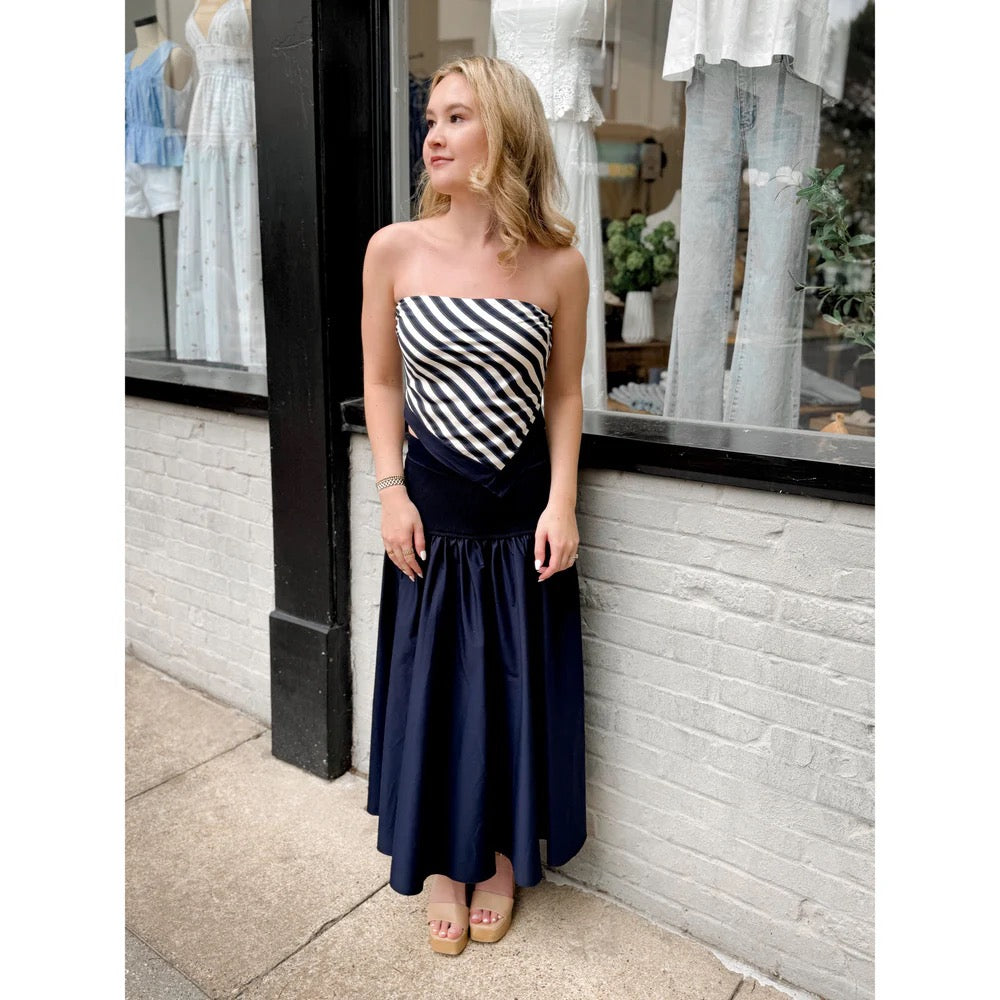 Lucy Paris - Selene Mixed Media Skirt