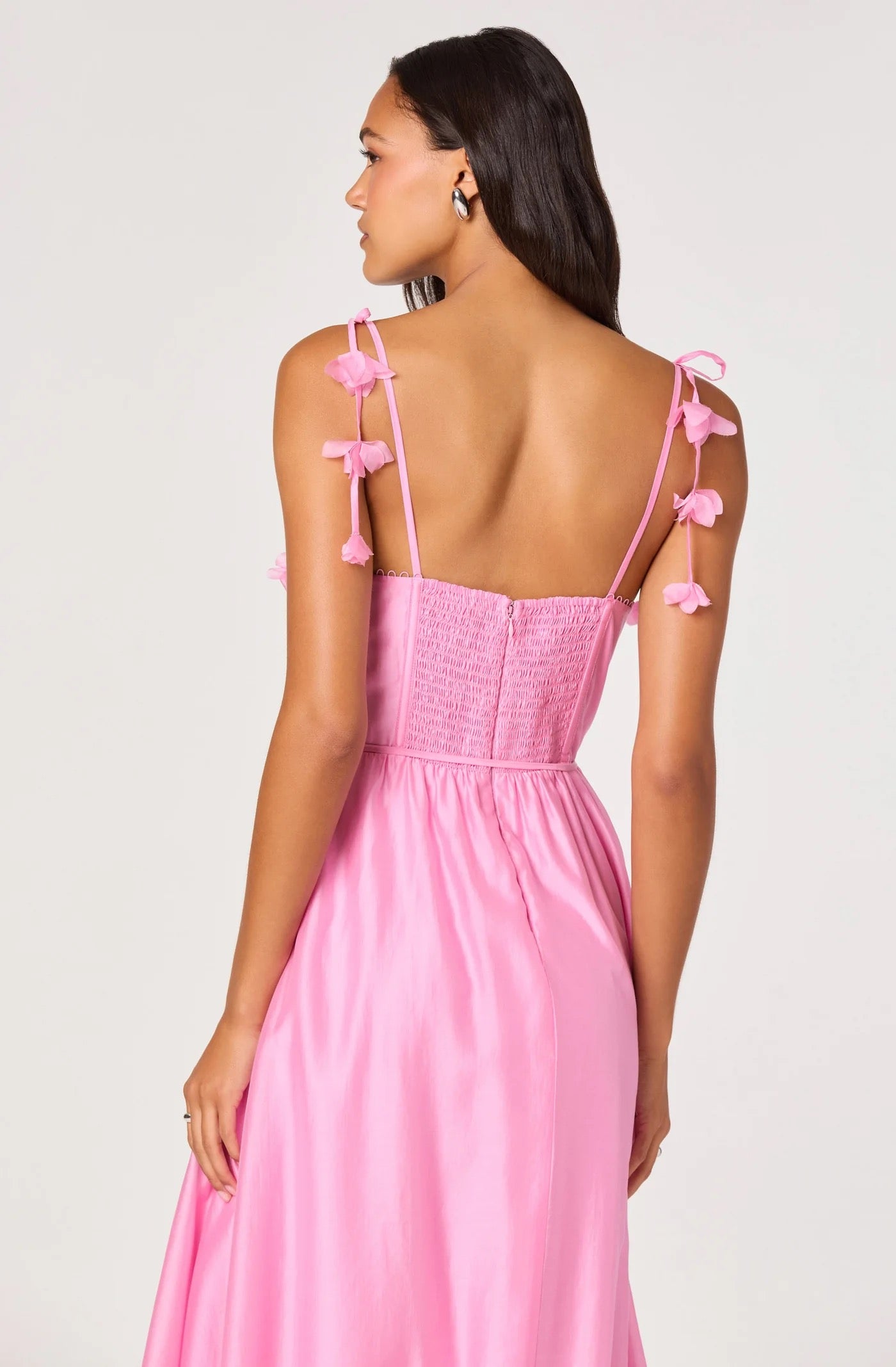 ASTR The Label - Halcyon 3D Flower Appliqué Midi Dress