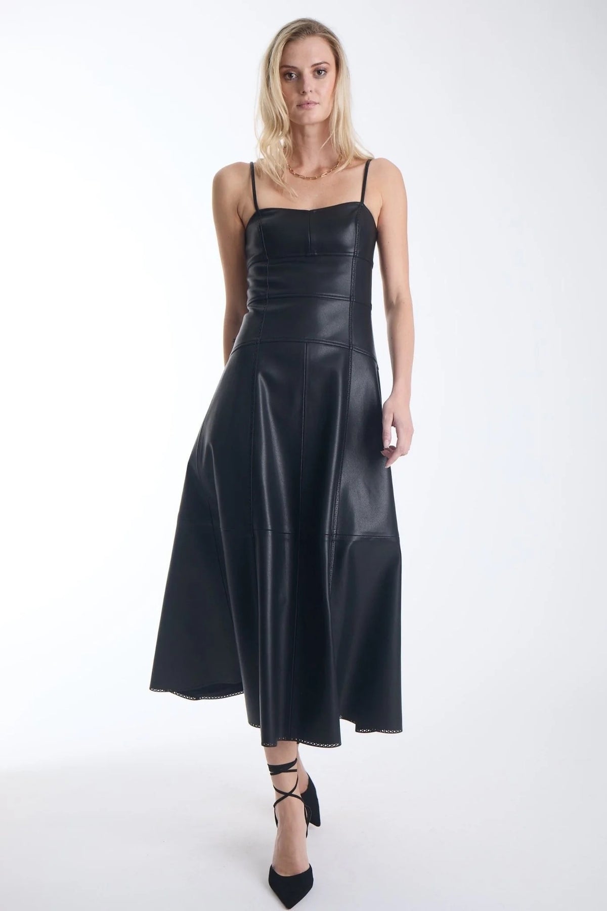 Karina Grimaldi - Sofia Vegan Leather Dress