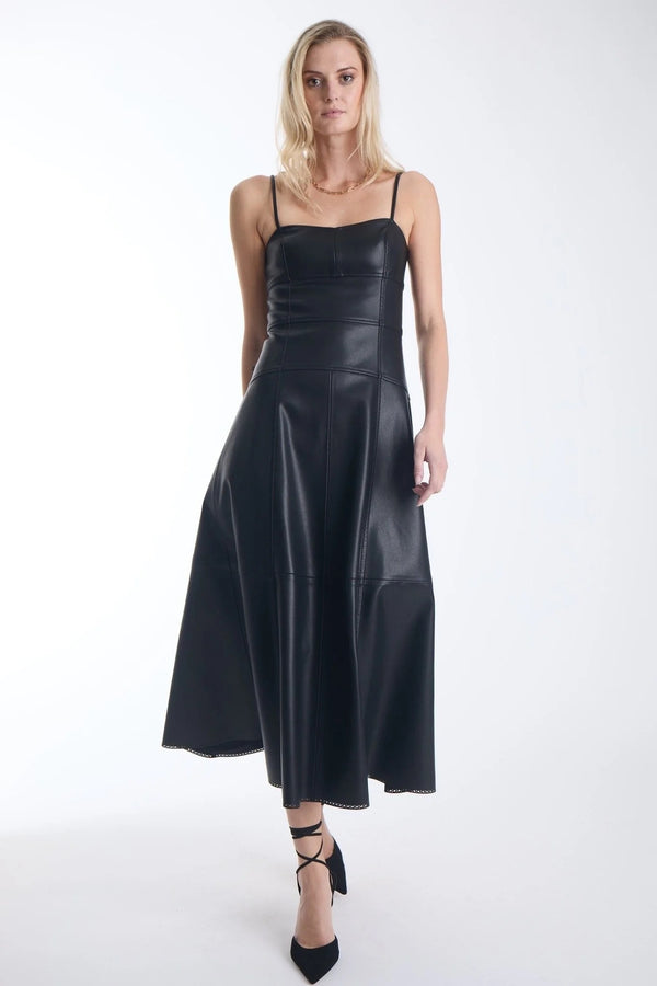 Karina Grimaldi - Sofia Vegan Leather Dress