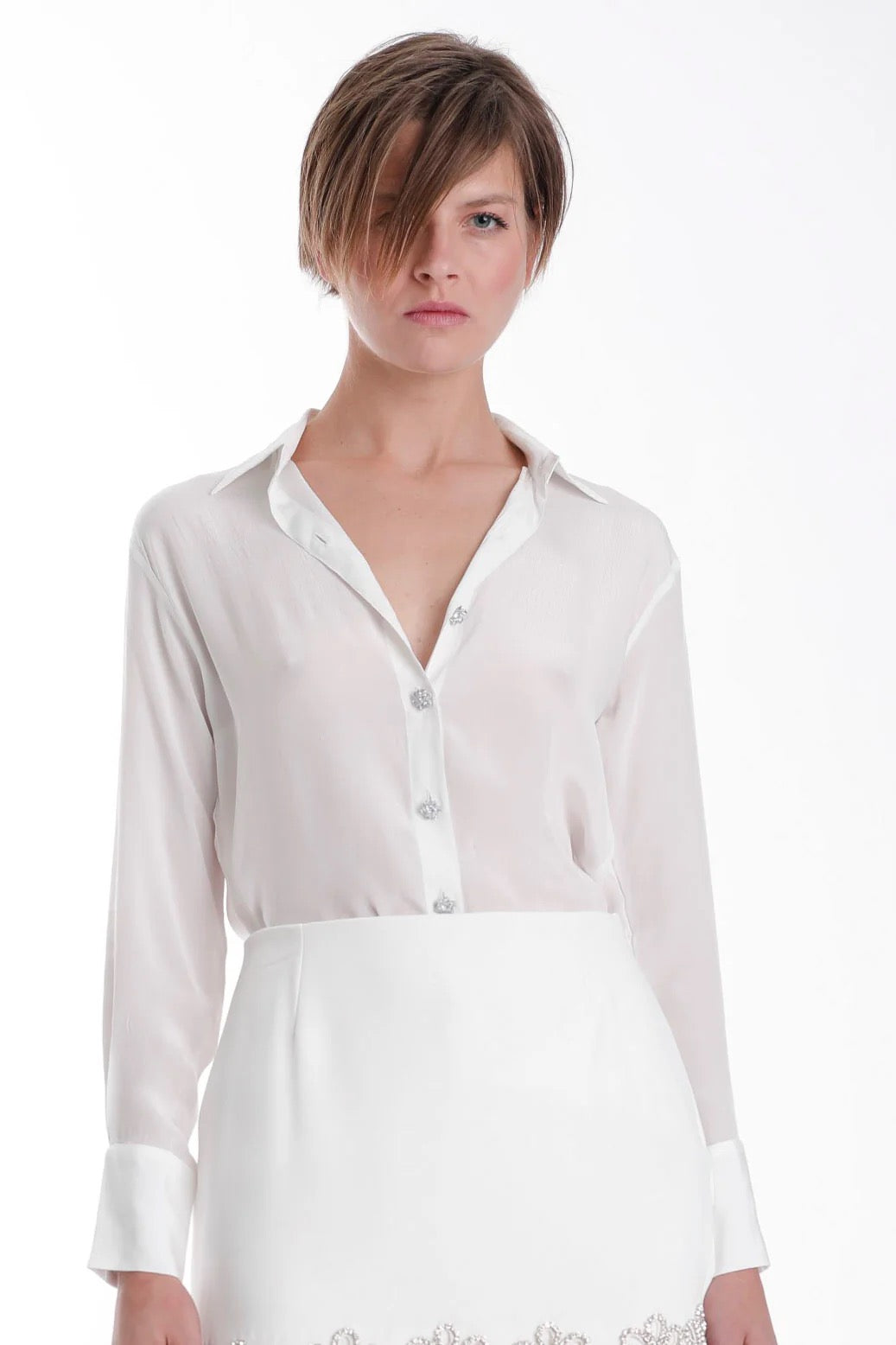 Karina Grimaldi - White Kairos Blouse