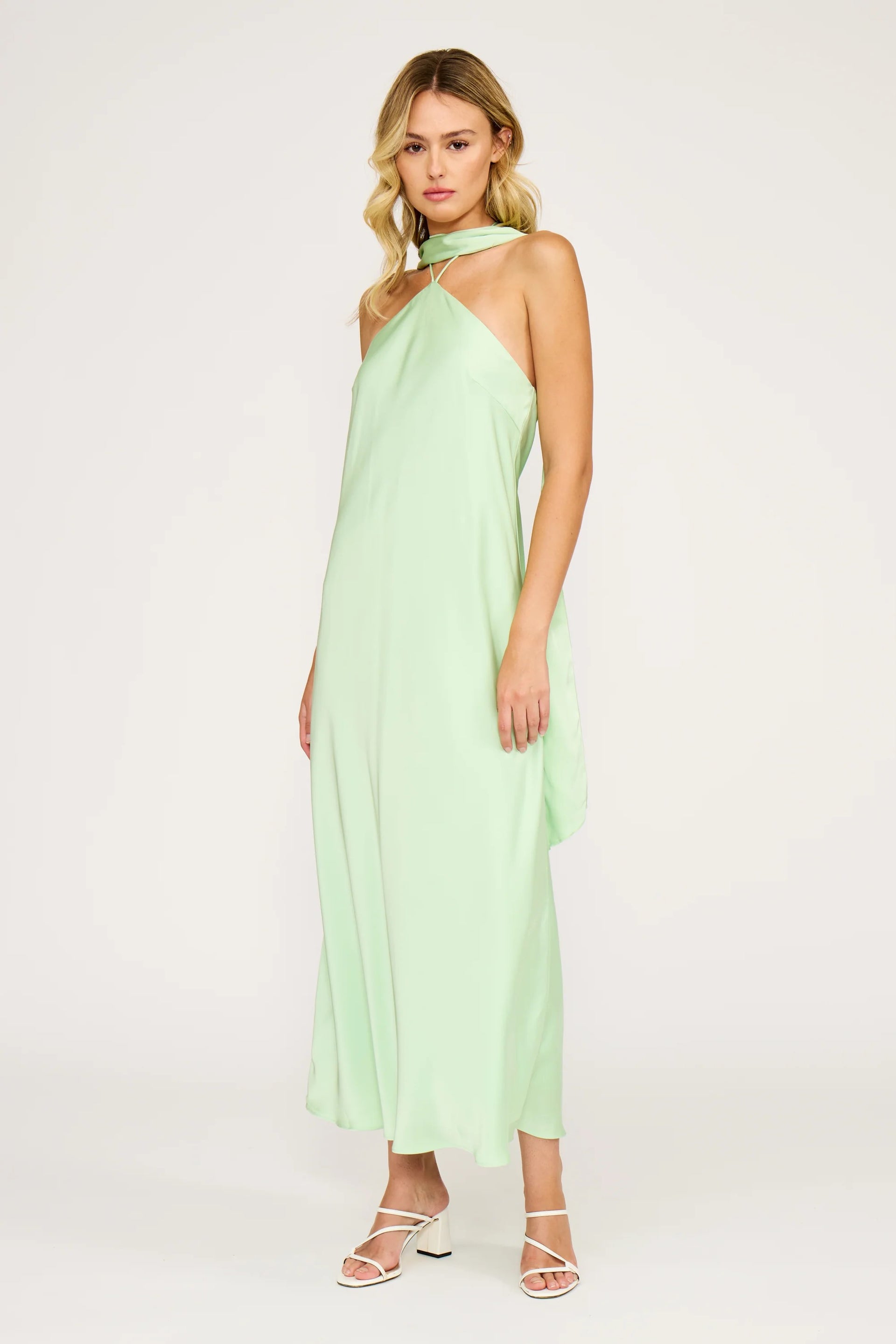 Lucy Paris - Devon Halter Scarf Dress