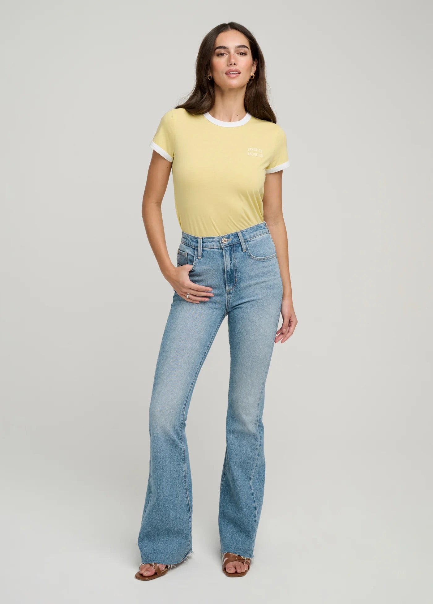Favorite Daughter - The Shortie Valentina High Rise Flare