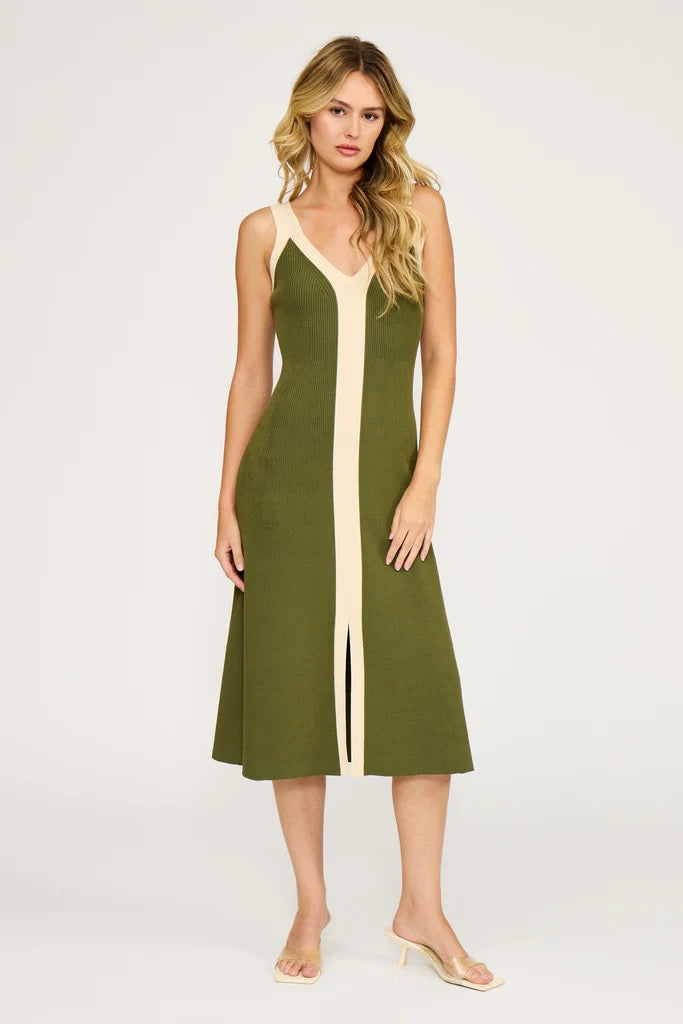 Lucy Paris - Analise Colorblock Midi Dress