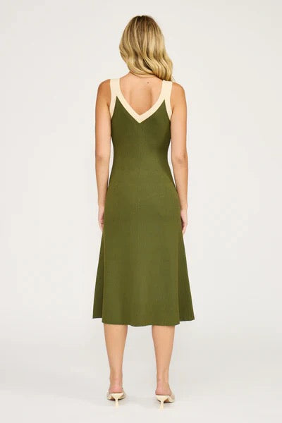 Lucy Paris - Analise Colorblock Midi Dress