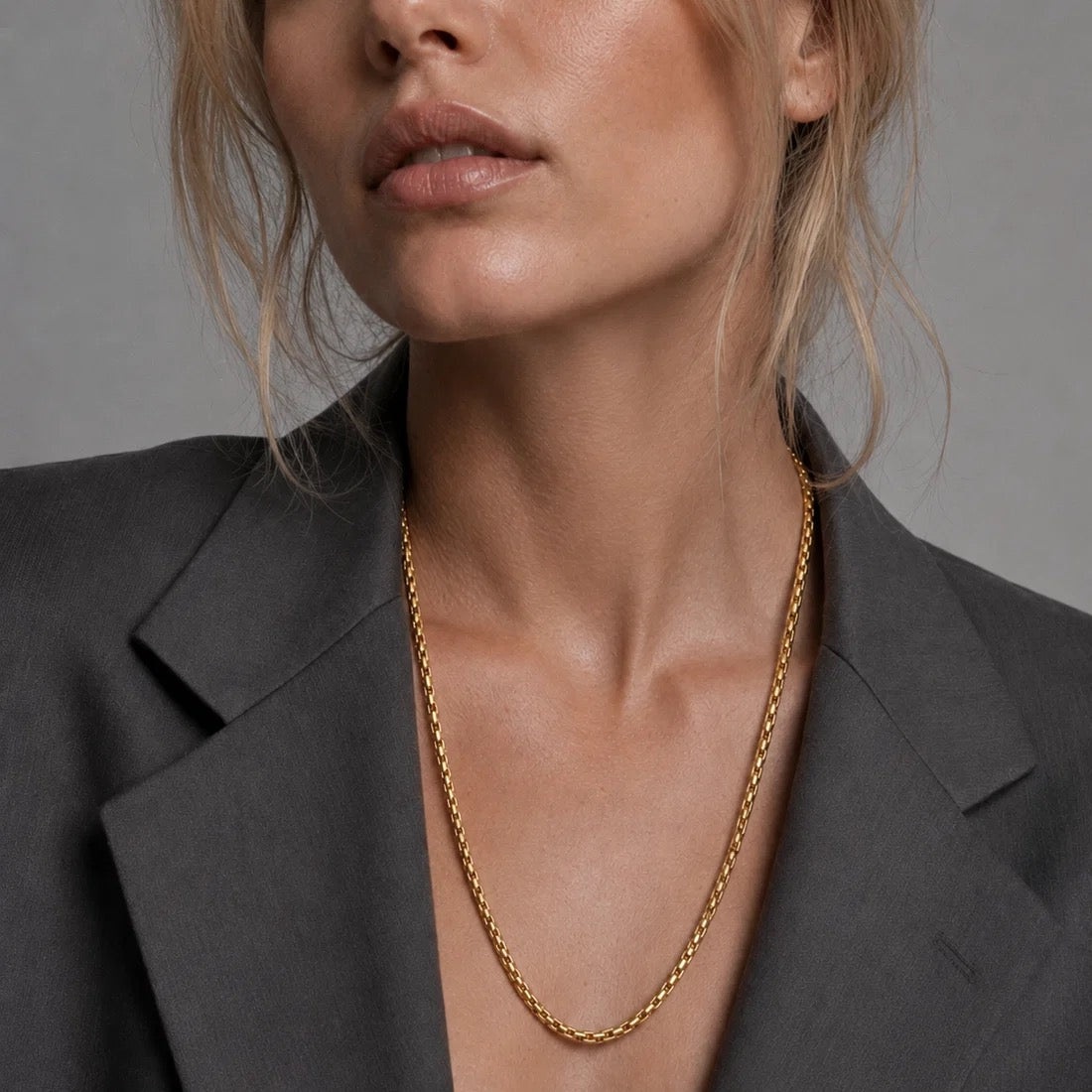Ellie Vail - Sylvie Round Box Chain Necklace