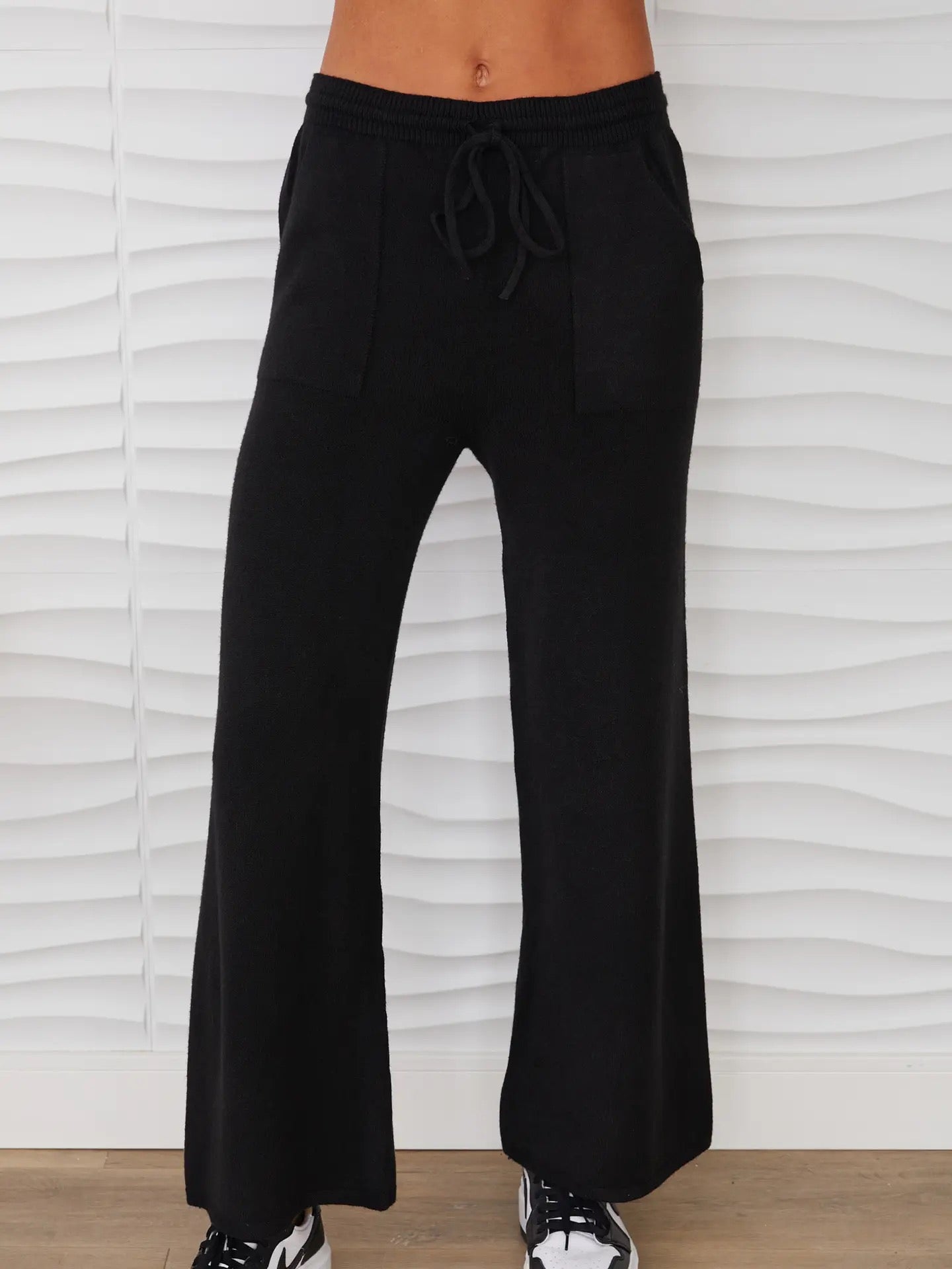Milio Milano - Knit Straight Leg Pants With Pocket