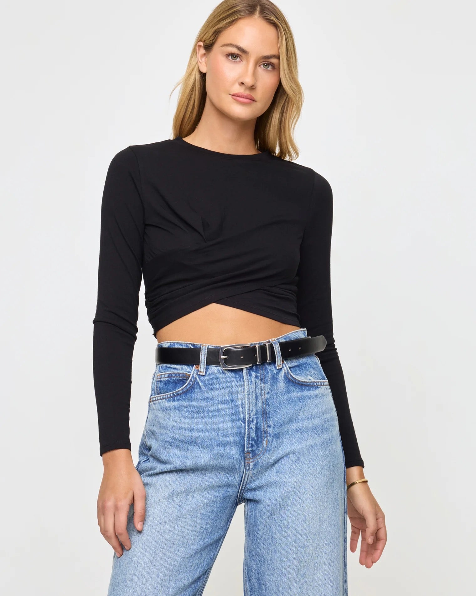 L SPACE - Black Marseille Top