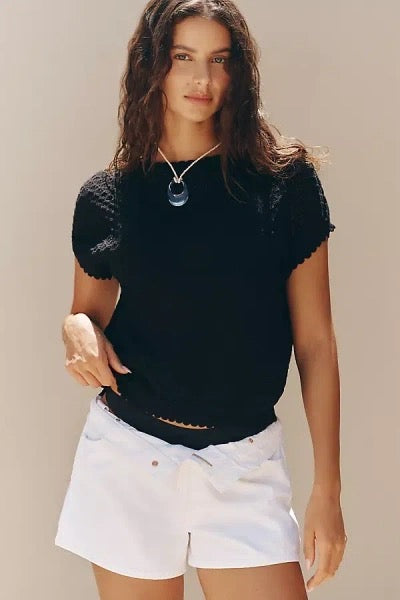 we are sundays - Lace Jensen Top