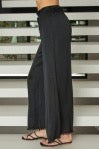 Milio Milano - Viscose Drawstring Waist Distressed Hem Palazzo Pant