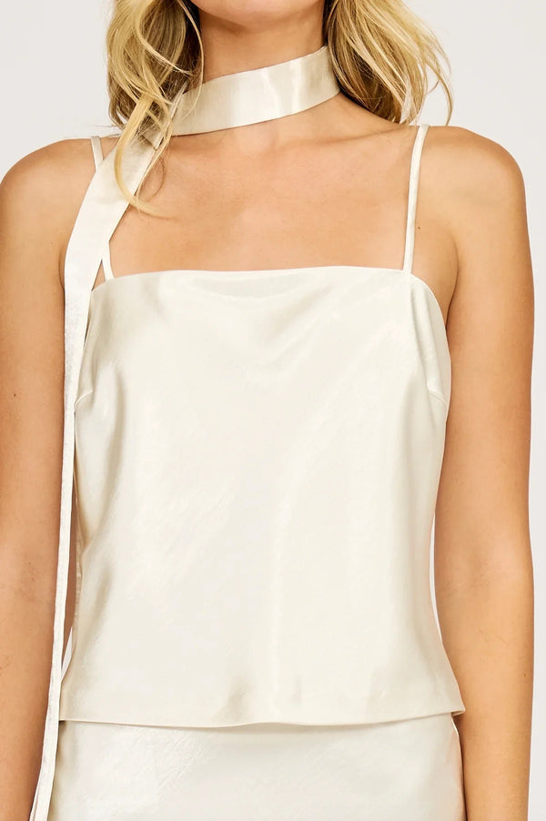 Lucy Paris - Cyra Neck Tie Top