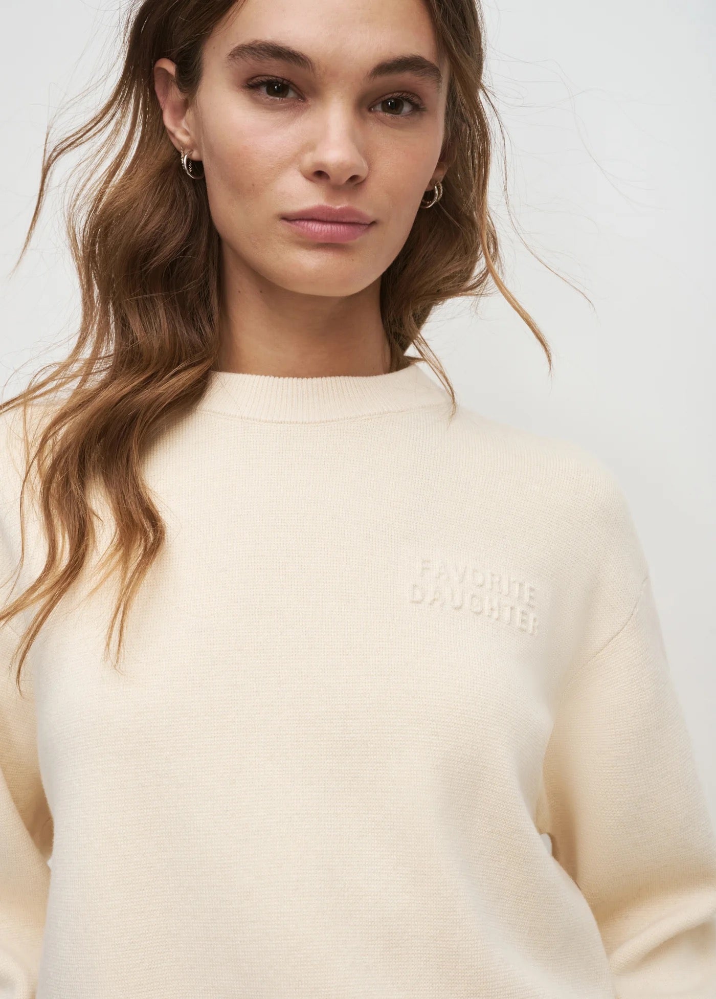 Favorite Daughter - Cream Fatigue Sisters Sweatshirt