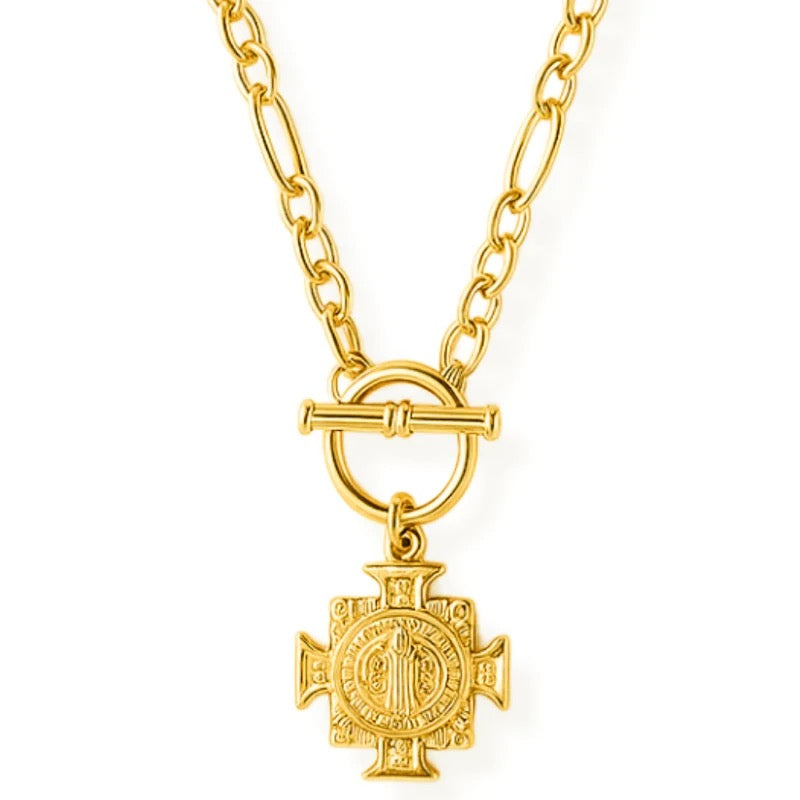 Ellie Vail - Zayn Toggle Chain Cross Necklace