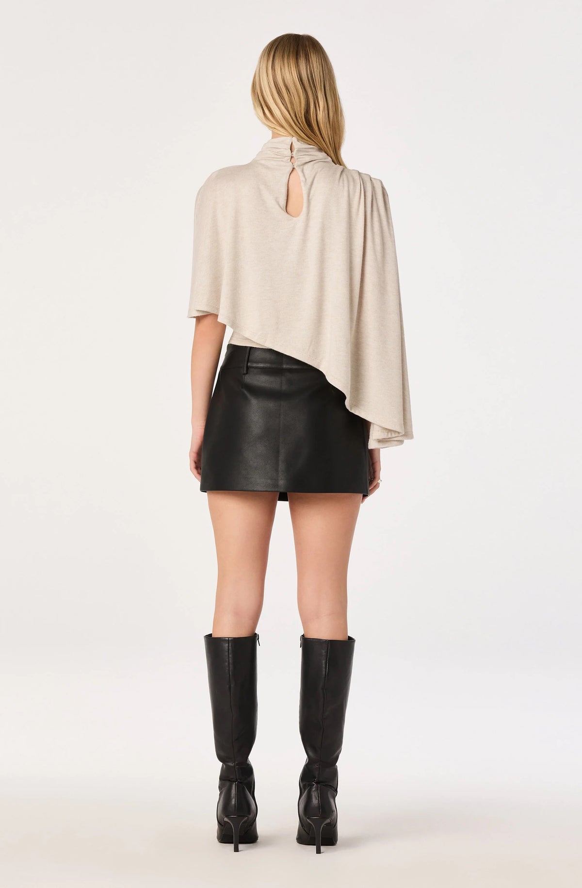 ASTR The Label - Jailene Asymmetric Cape Top