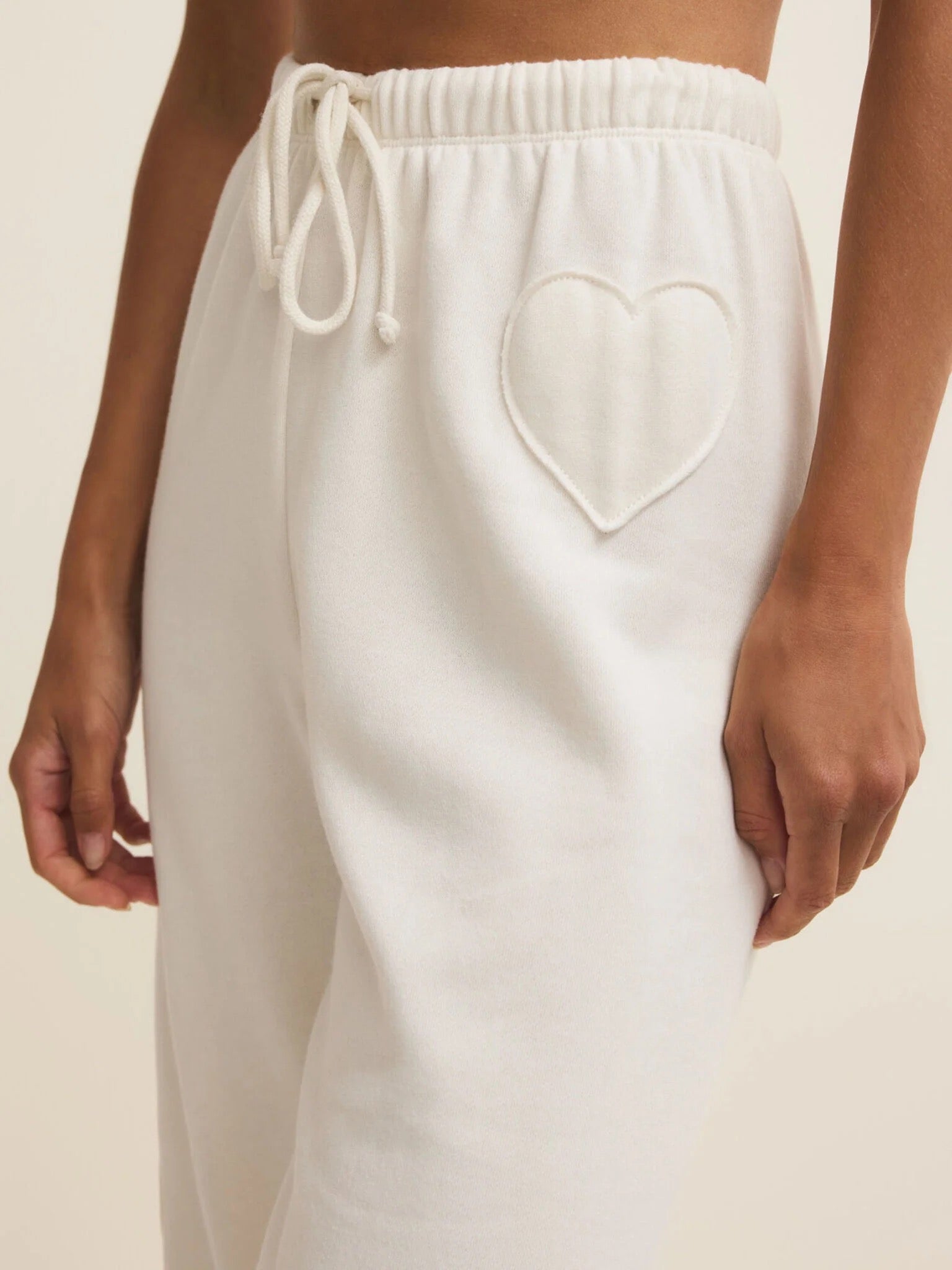 Z Supply - Heart It Jogger Vanilla Ice